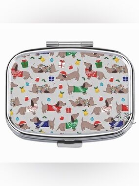 Dachshunds in Sweaters Pill Box 🐾 Doxie Wiener